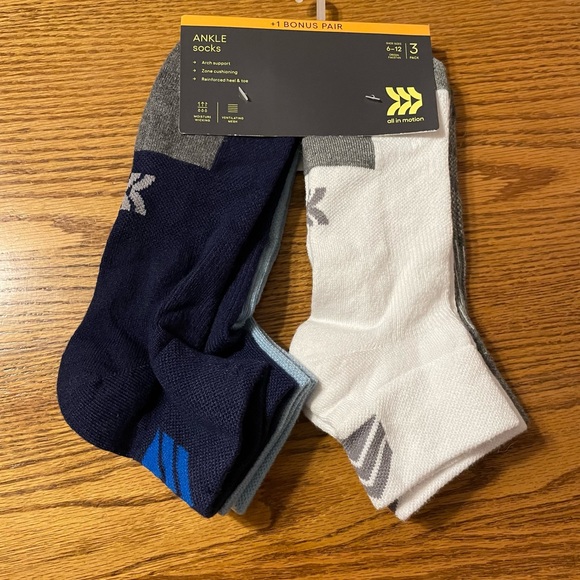 Ankle socks 4 pair arch support - Picture 1 of 9